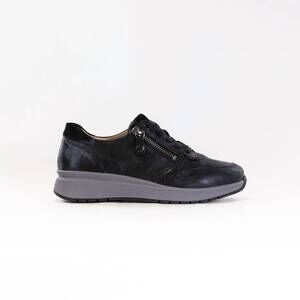NEW FIDELIO women's heaven modern sneaker in black leather